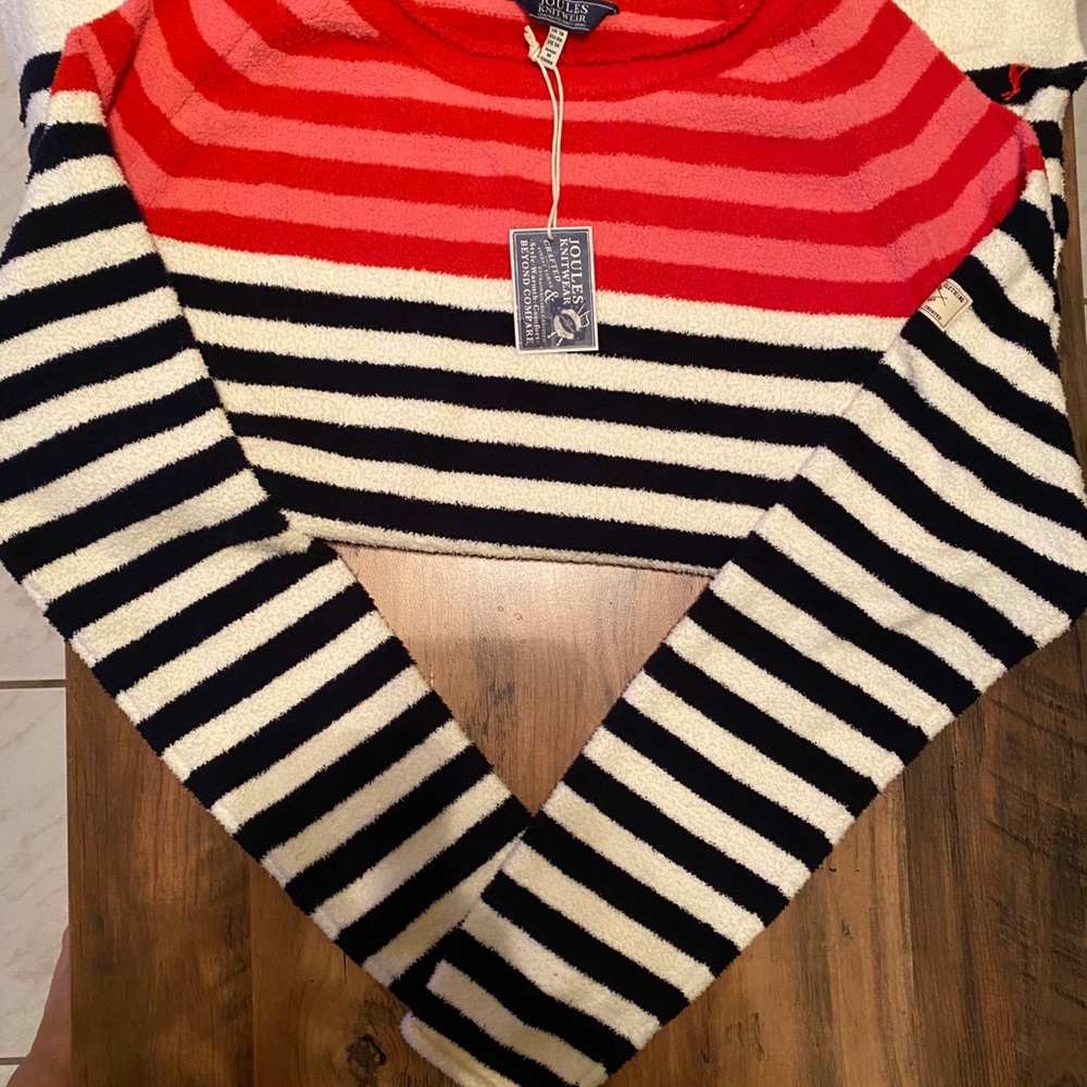 Joules Seaport striped sweater US 2 NWTS - Picture 4 of 9